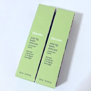 Lot of 2 Glossier Balm Dotcom Lip Balm and Skin Salve Wild Fig